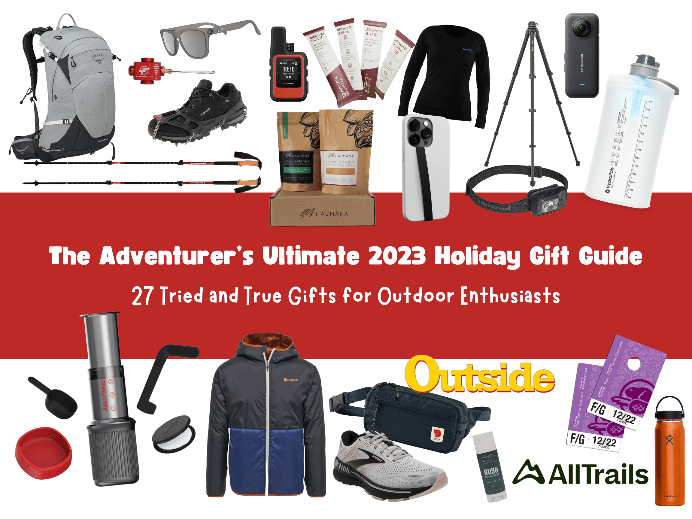 2023 Gift Guide for adventure loving people that will get them outside